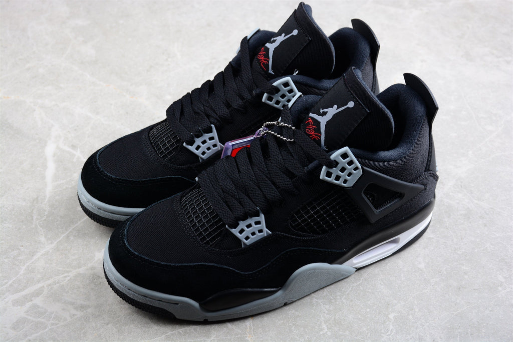 AJ 4 Retro "Black Canvas"